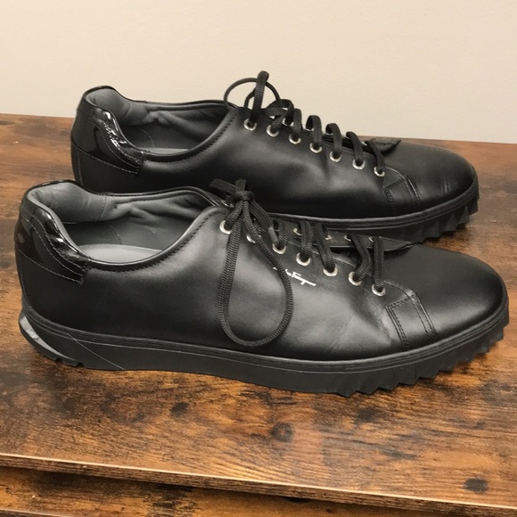 Ferragamo Cube Leather Sneakers - Picture 2 of 11